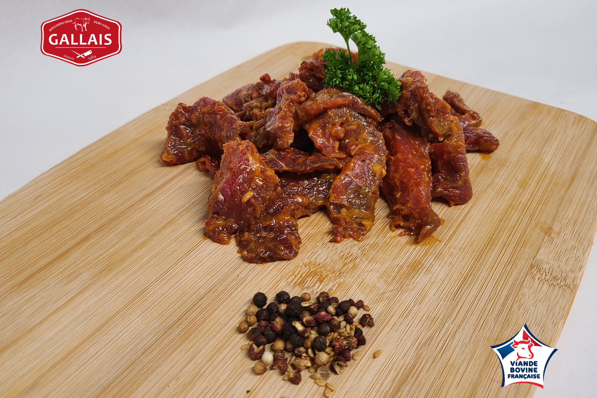 Emincé de boeuf à poêler mariné