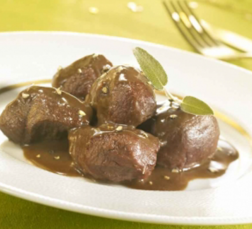 Civet de chevreuill sauce aux 5 baies