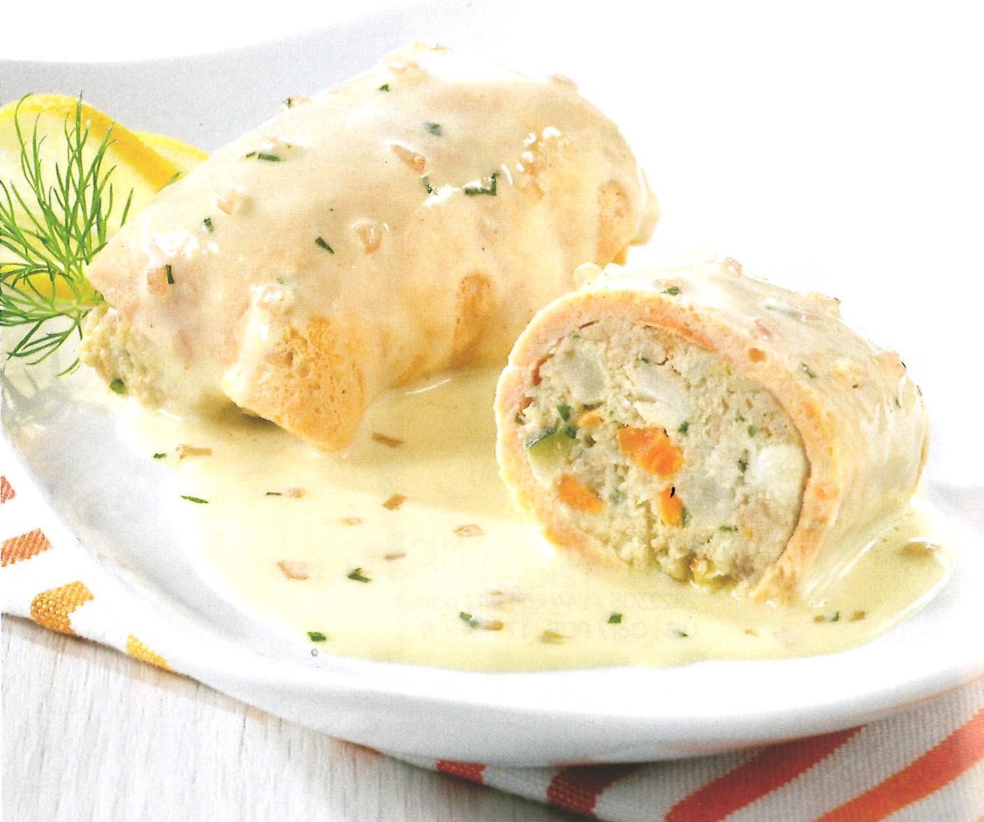 Paupiette de saumon sacue Riesling