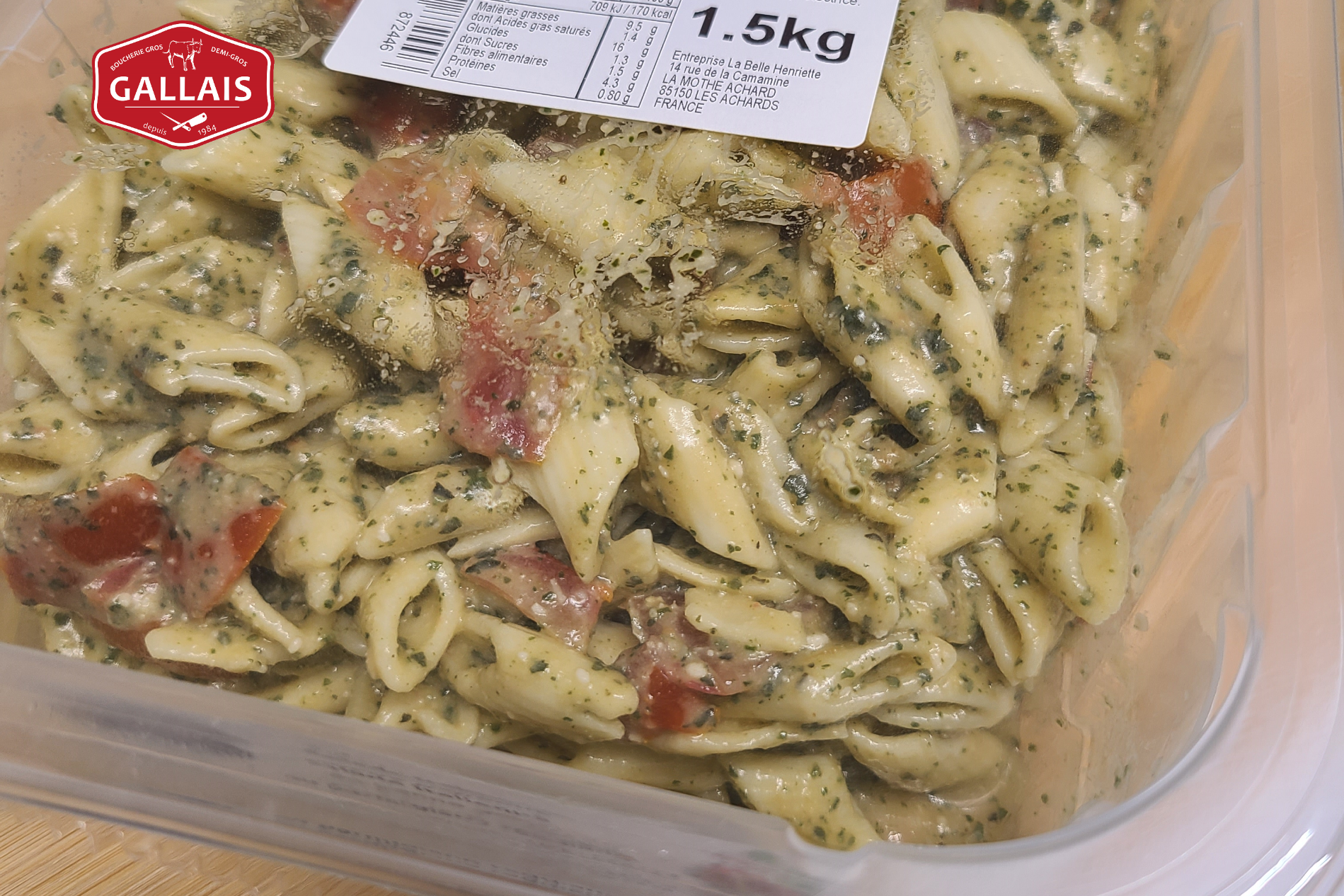 Salade penne pesto