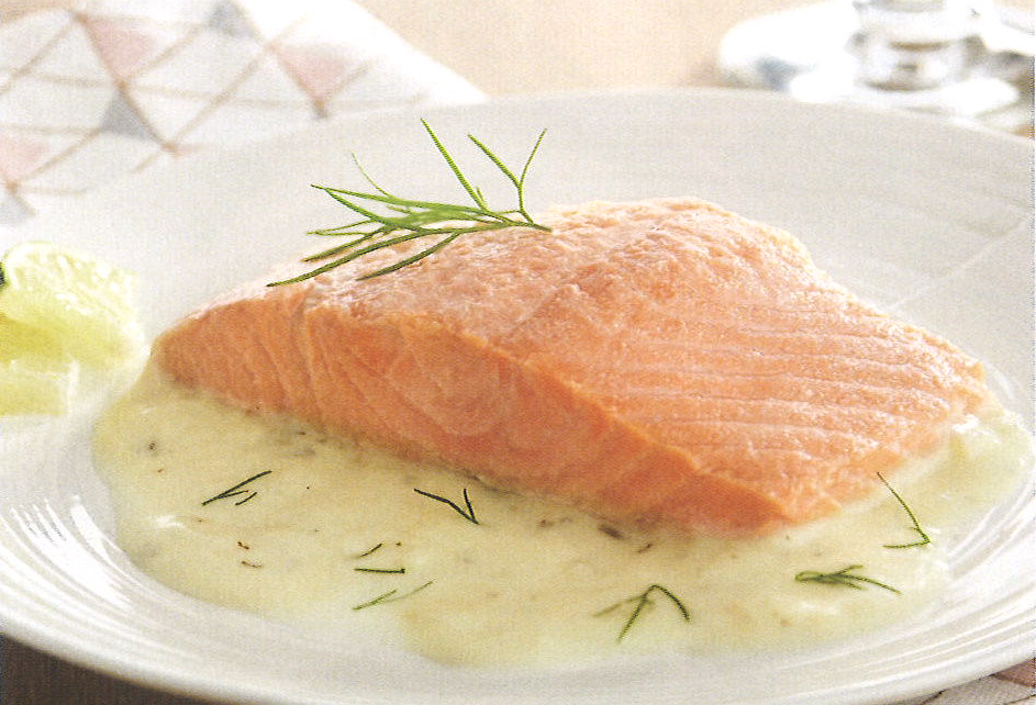 Pavé de saumon au beurre blanc citronné