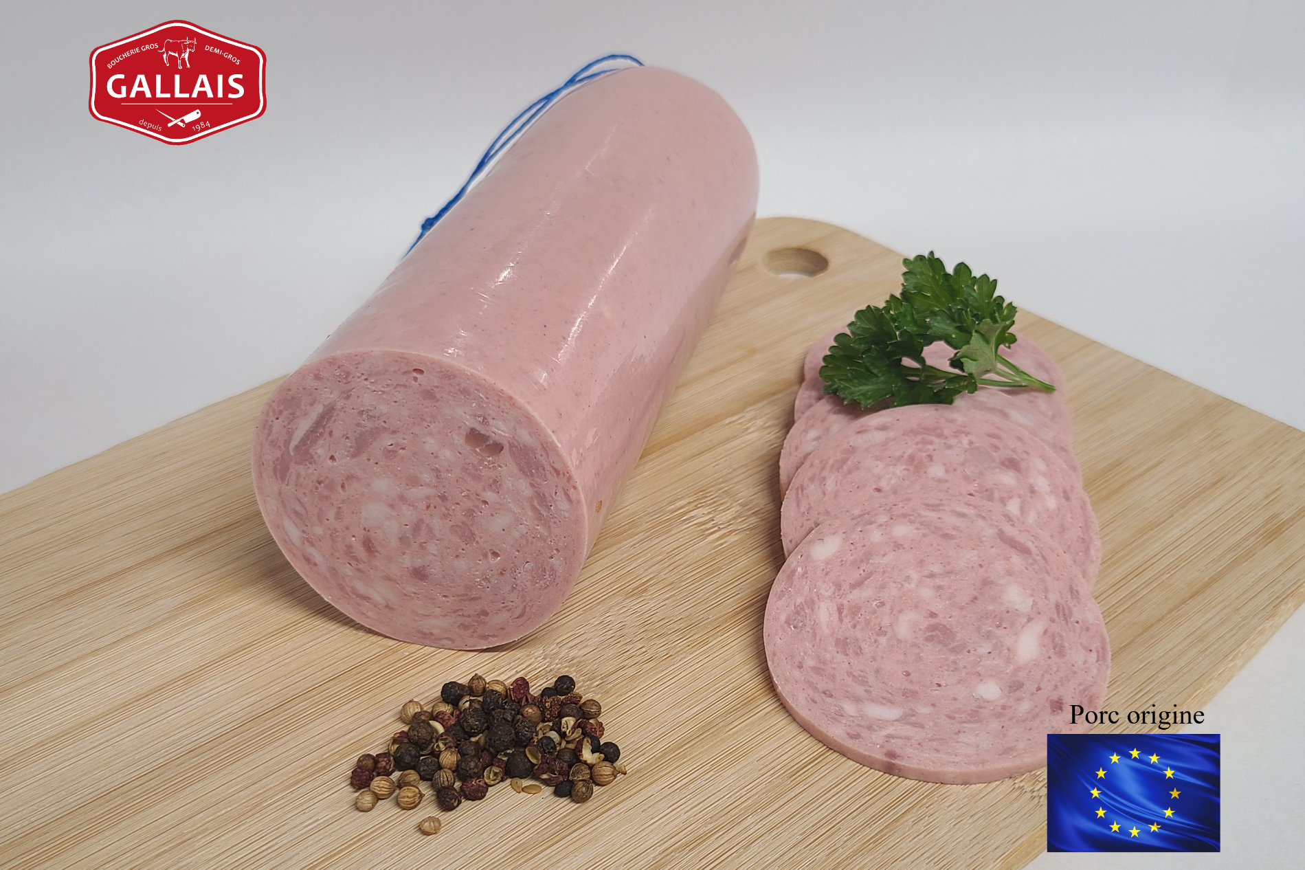 Saucisson à l'ail blanc droit