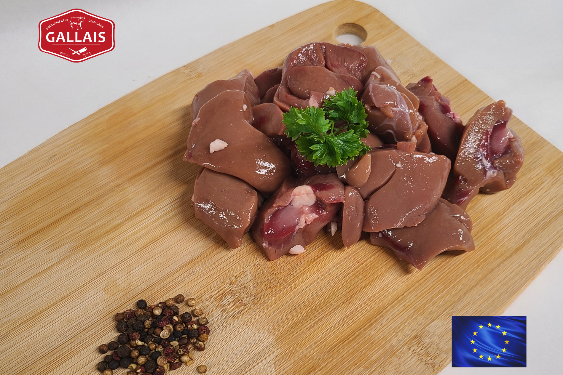 Rognon de veau coupé